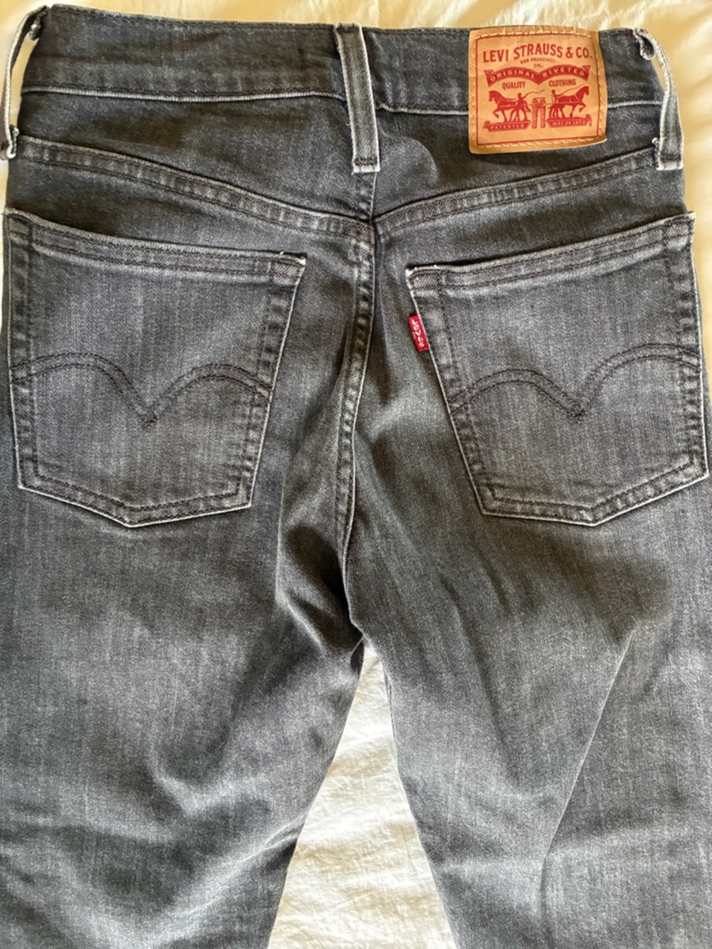 Levi's Wedgie Skinny Jeans - Charcoal Black Wash